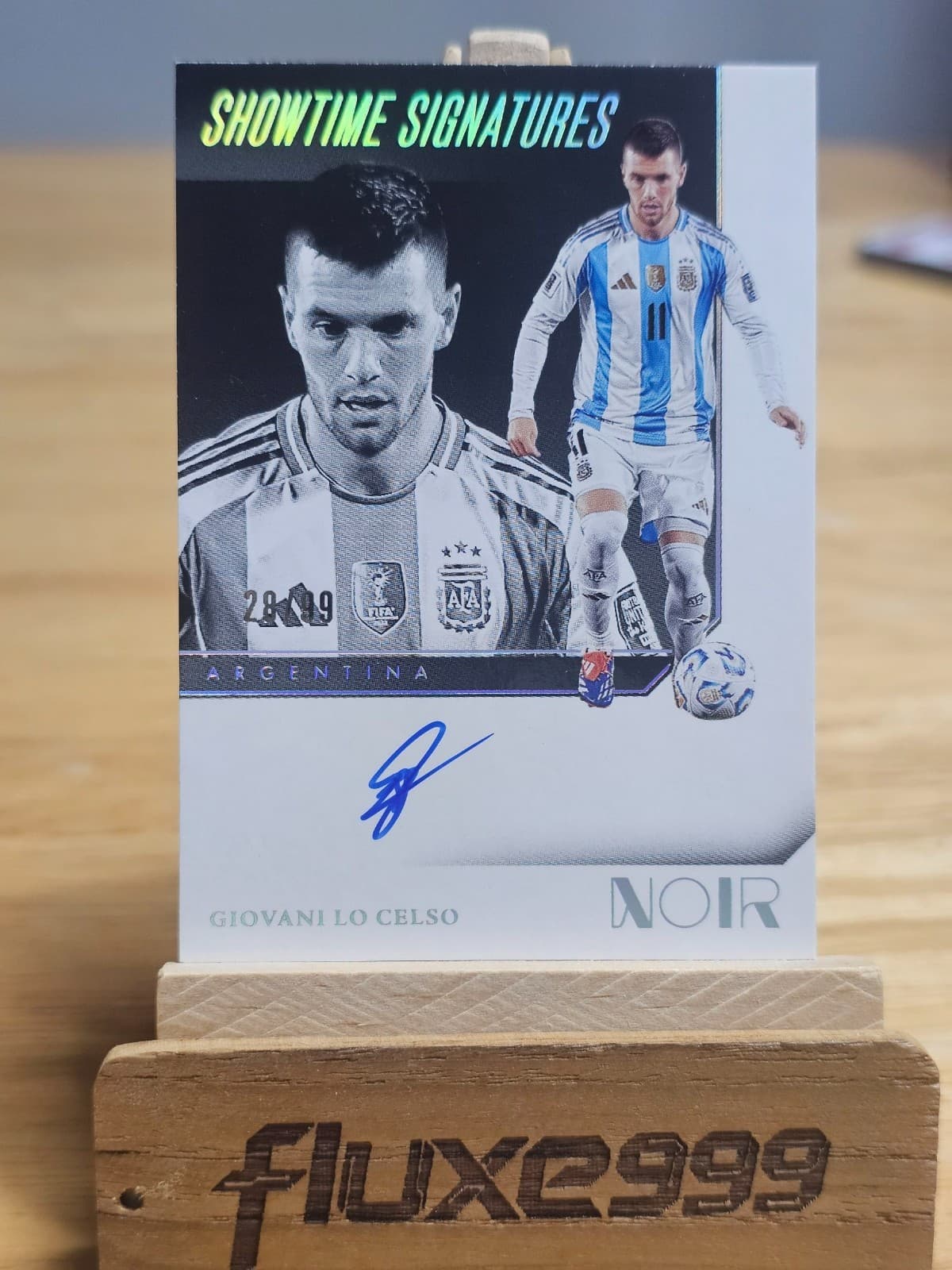 2024-25 Panini Noir Soccer Giovani Lo Celso Agentina Fifa WorldCup Autograph /99