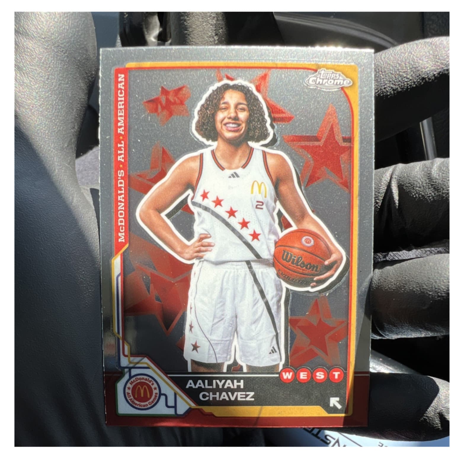 Topps 2025 Chrome McDonald's All American Rookie #28 Aaliyah Chavez Basketball