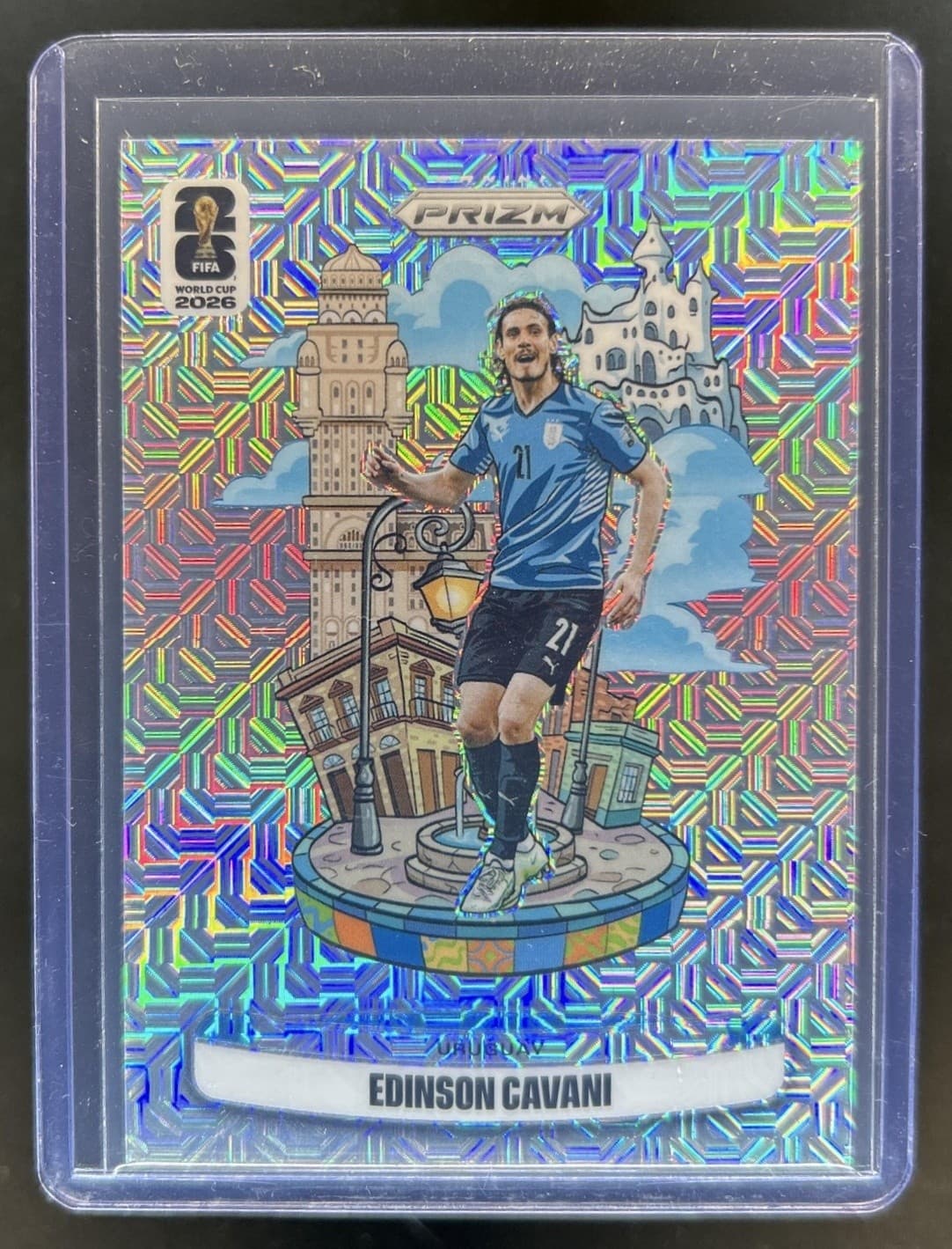 2026 Panini Prizm World Cup Edinson Cavani National Landmarks Mojo SSP #/25