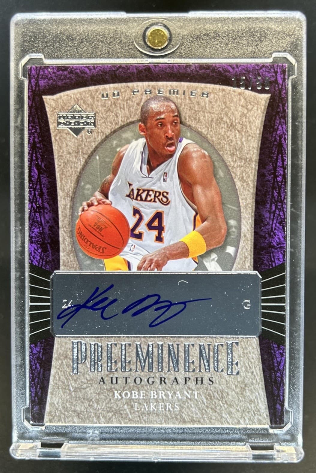 2007-08 Upper Deck Premier Kobe Bryant Preeminence Auto Autograph #/50 Lakers