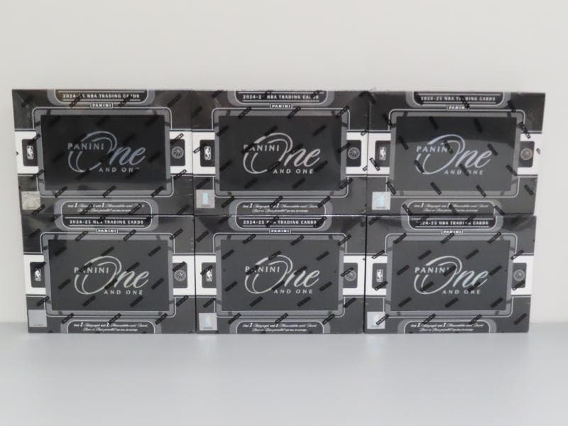 (6) Lot 2024-25 Panini One and One NBA Basketball Factory Sealed Hobby Box