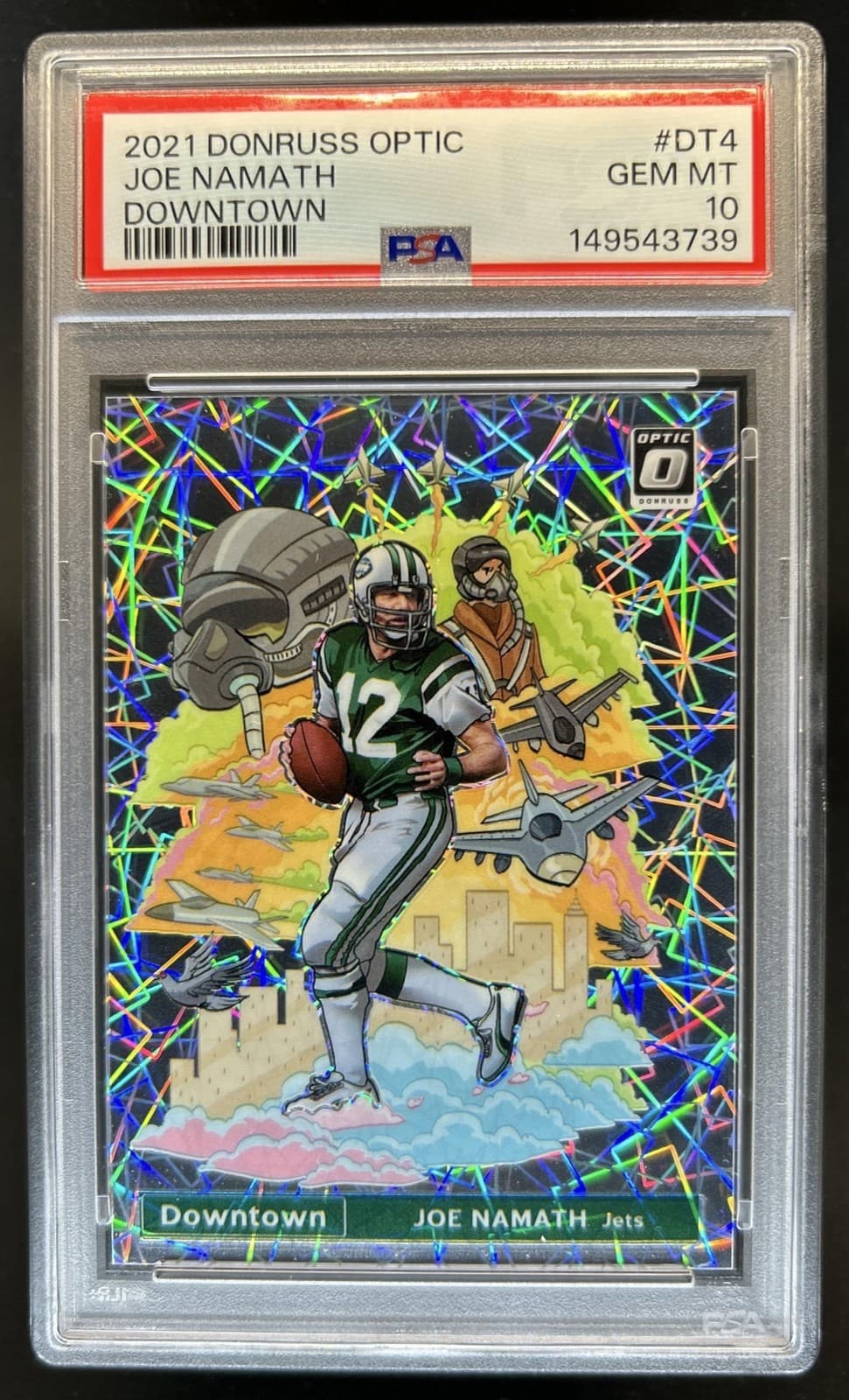 2021 Panini Donruss Optic Joe Namath Downtown! SSP #DT-4 Jets PSA 10 GEM MINT