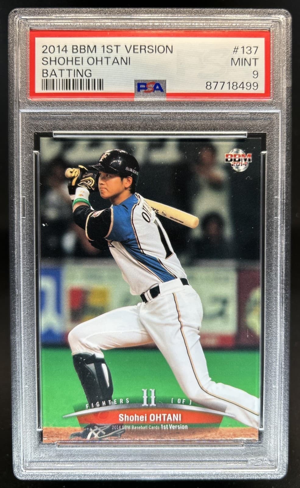 2014 BBM 1st Version Shohei Ohtani #137 PSA 9