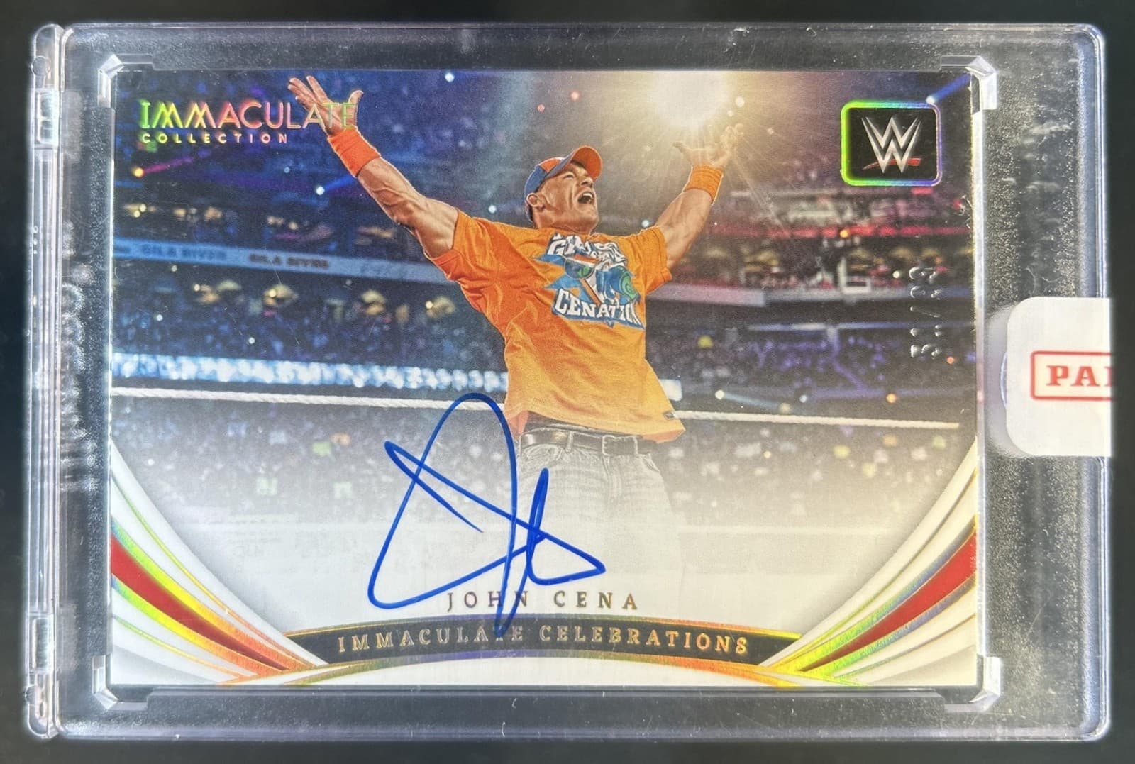 2022 Panini Immaculate WWE John Cena Celebrations Auto Autograph #/99
