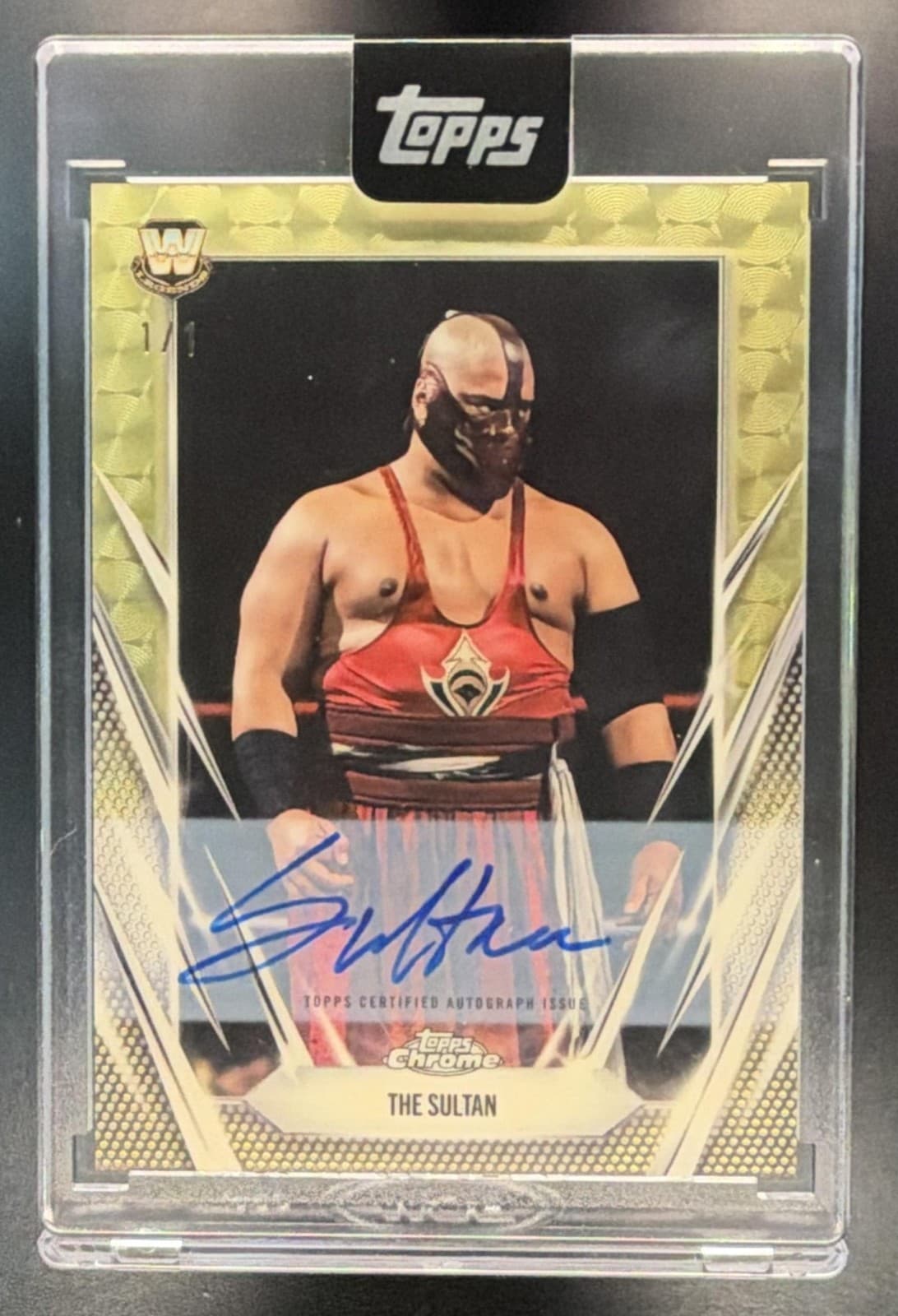 2026 Topps Chrome WWE The Sultan Alternate Persona Auto SuperFractor #1/1 I383