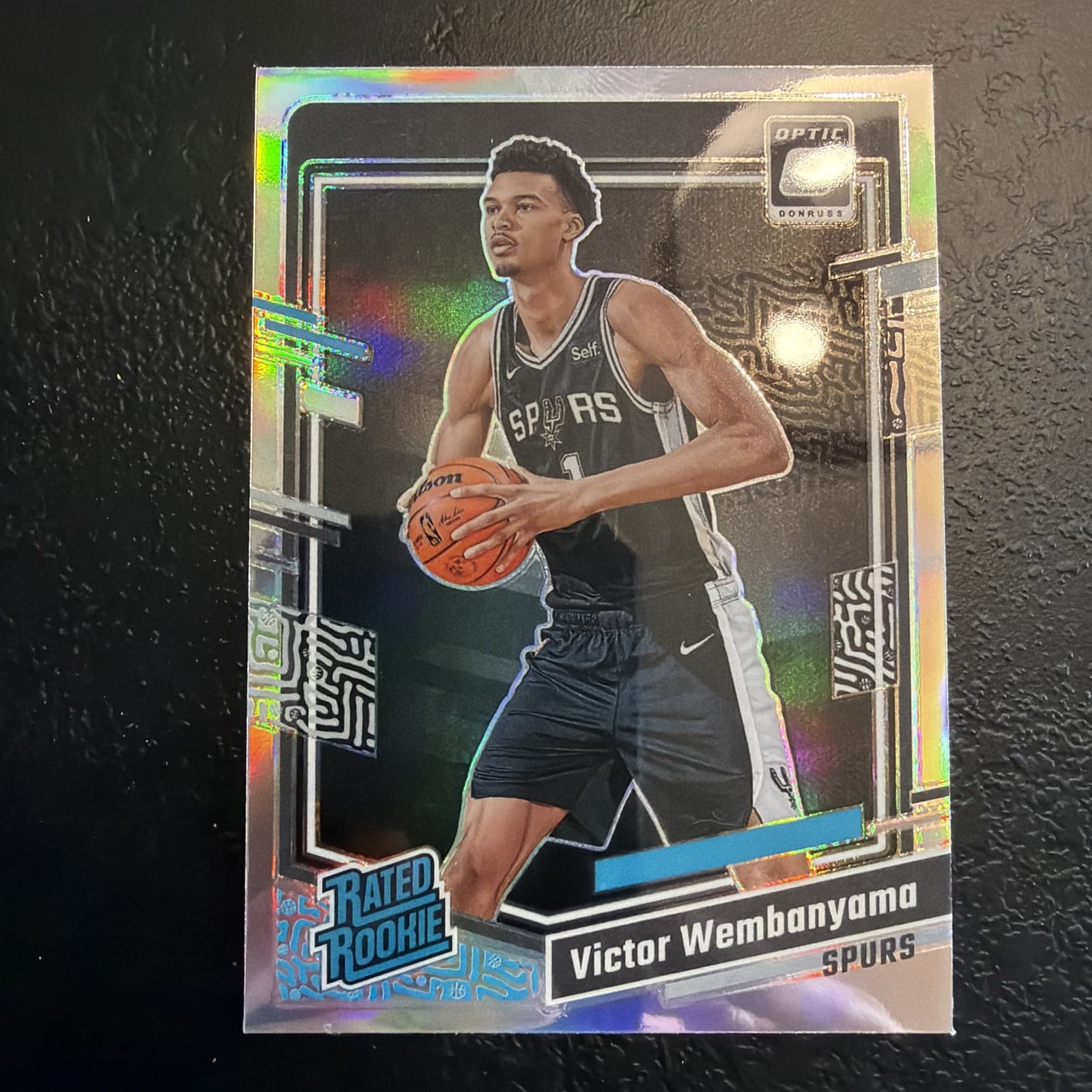 2023-24 Panini Donruss Optic - Rated Rookie Victor Wembanyama #225 Holo Prizm.