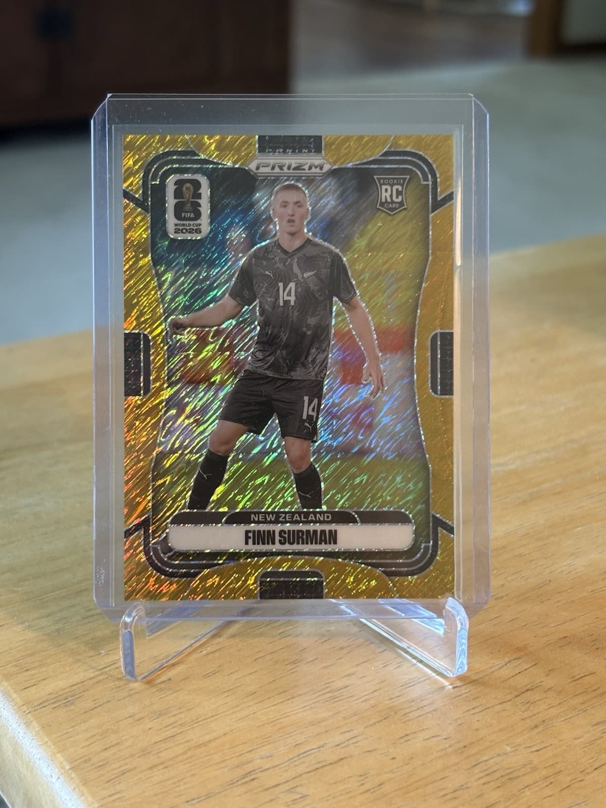 2026 Panini Prizm FIFA World Cup Finn Surman New Zealand RC FOTL Gold #2/5 SSP