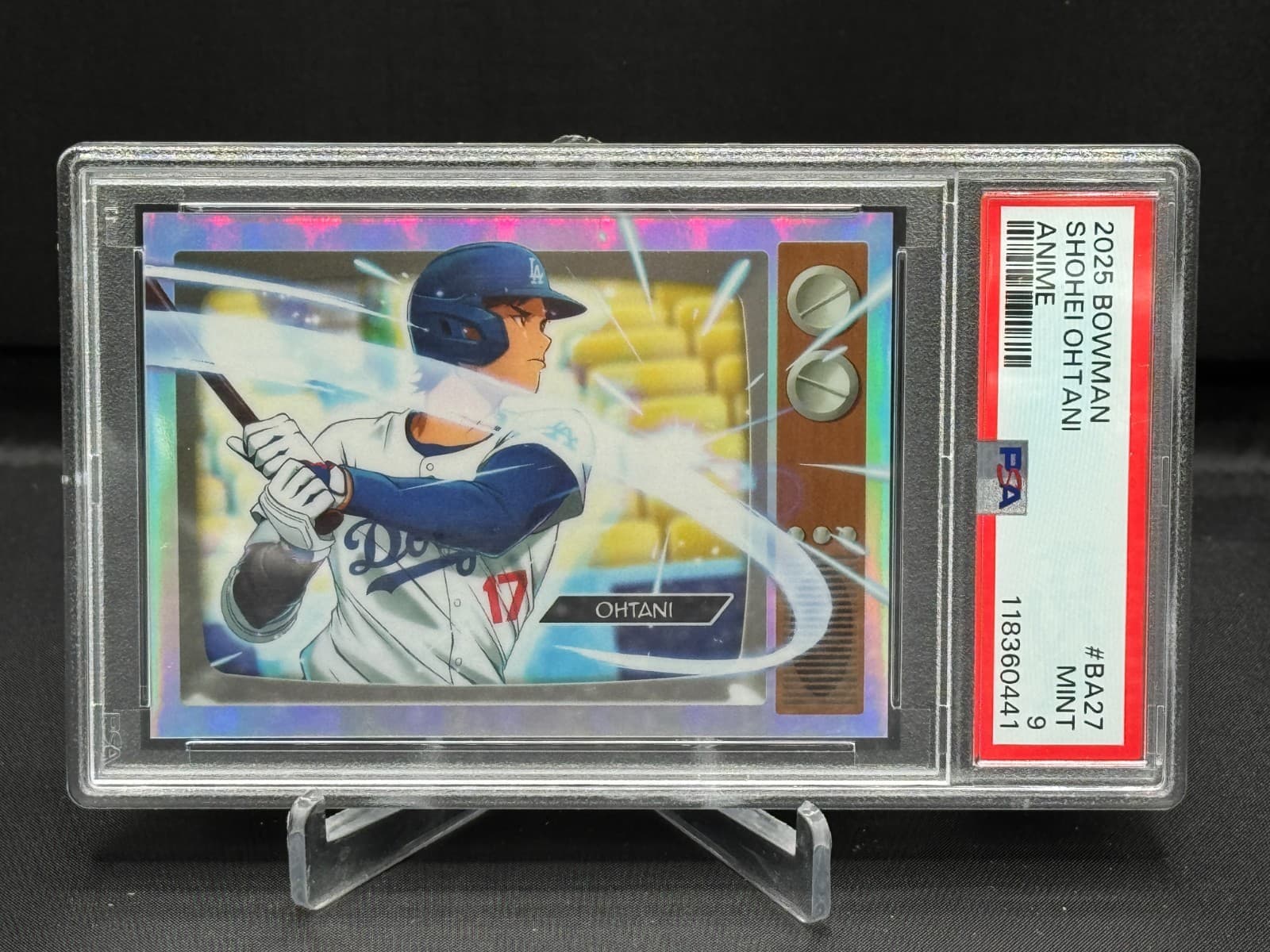 2025 Bowman Shohei Ohtani Anime SSP Case Hit #BA27 PSA 9