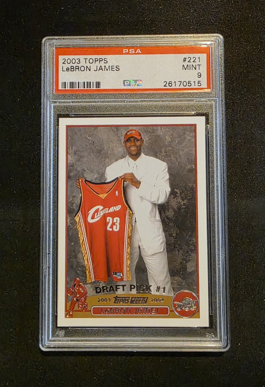 2003-04 Topps - Draft Pick LeBron James #221 (RC) PSA 9
