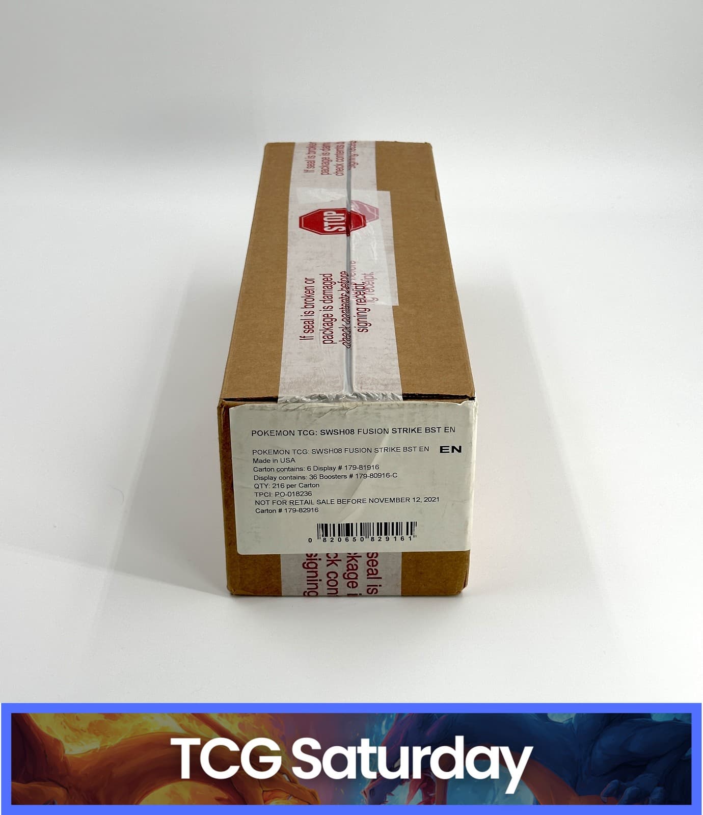 2021 POKEMON SWORD & SHIELD FUSION STRIKE SEALED BOOSTER BOX CASE OF 6