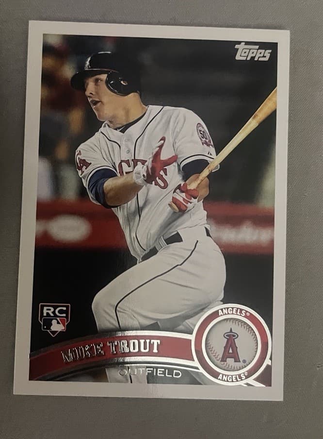 Topps 2011 Mike Trout Rookie #US175 Los Angeles Angels