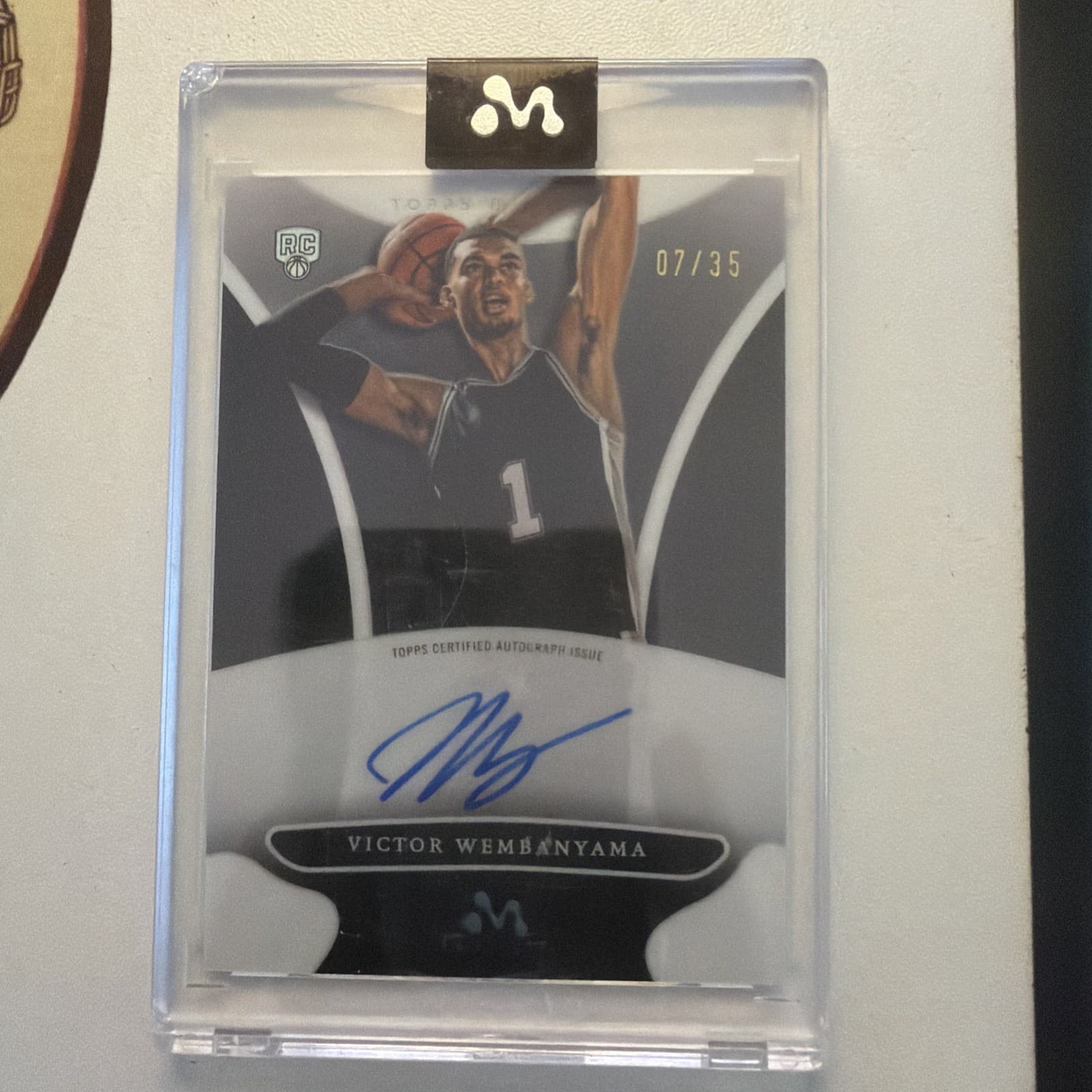 2023 TOPPS MERCURY WHITE REFRACTOR #WA8 VICTOR WEMBANYAMA RC 07/35 AUTO