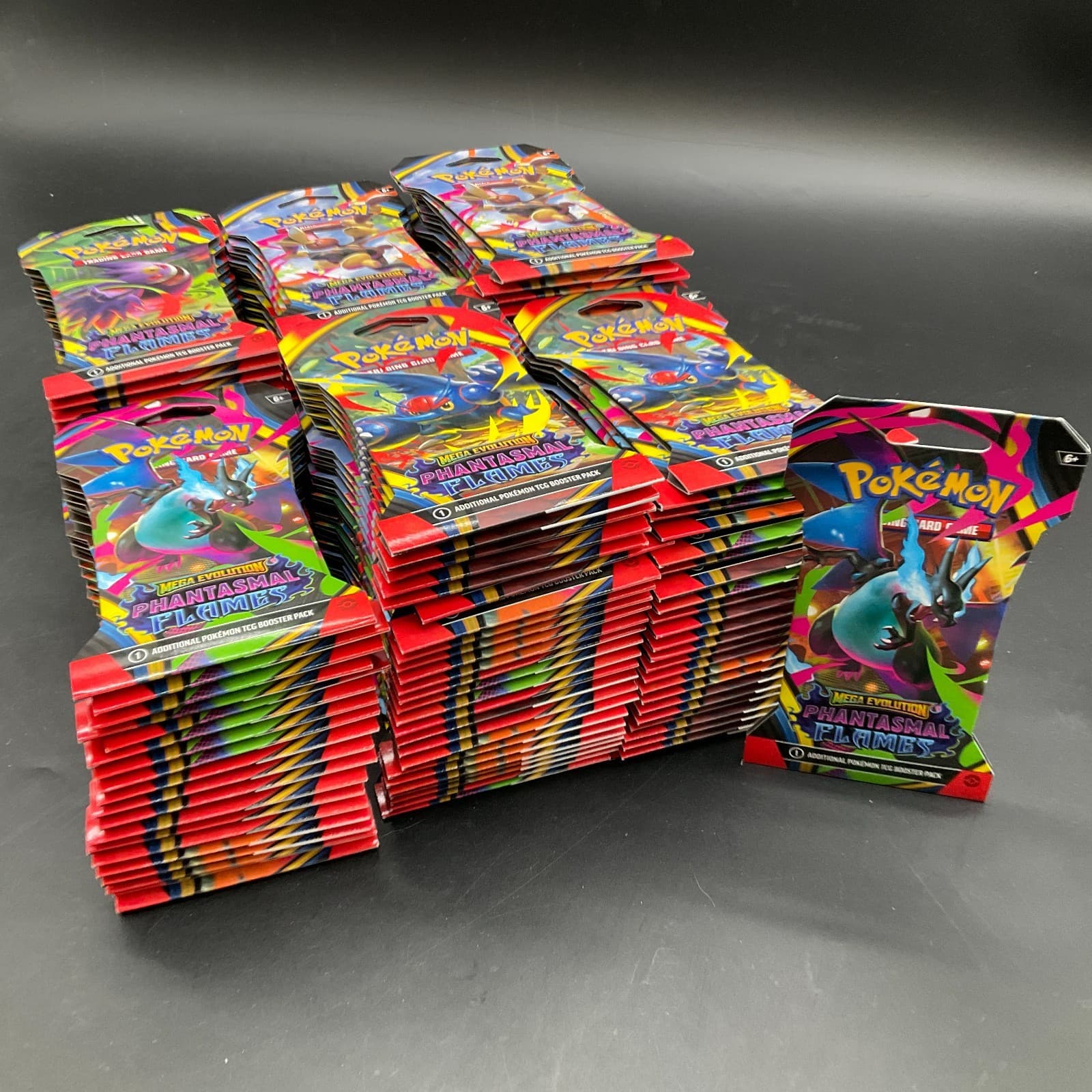 Lot of (139) Pokemon TCG Phantasmal Flames Sleeved Booster Packs SEALED NEW