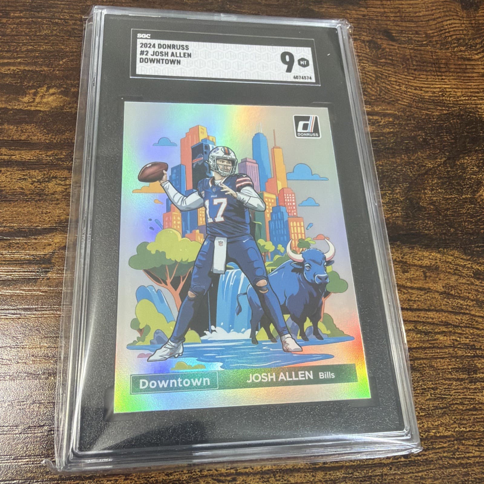 2024 Panini Donruss - Downtown! Josh Allen #2. SGC 9