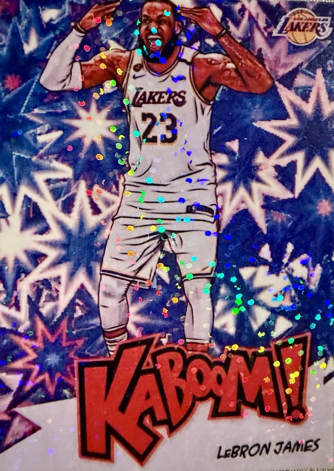 Panini 2020-21 Crown Royale Kaboom! LeBron James Lakers #4