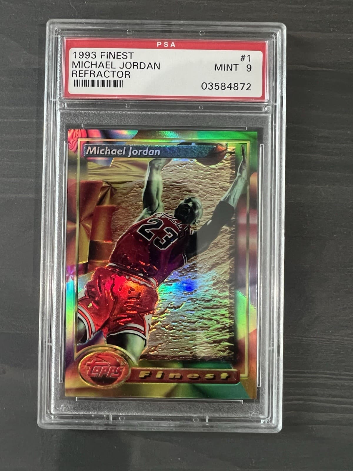 1993-94 Topps Finest - Michael Jordan #1 Refractor PSA 9