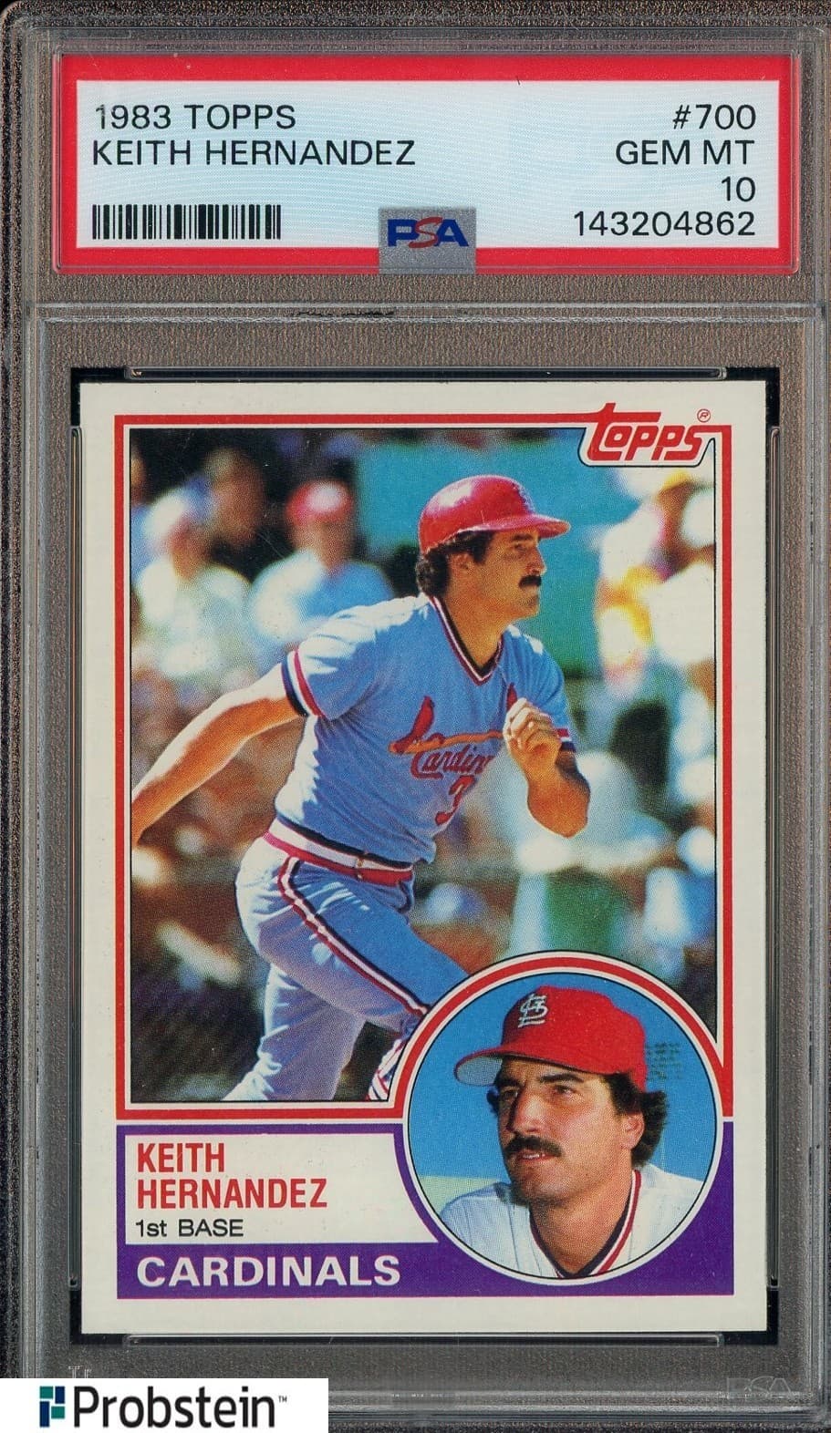 1983 Topps #700 Keith Hernandez St Louis Cardinals PSA 10 GEM MINT