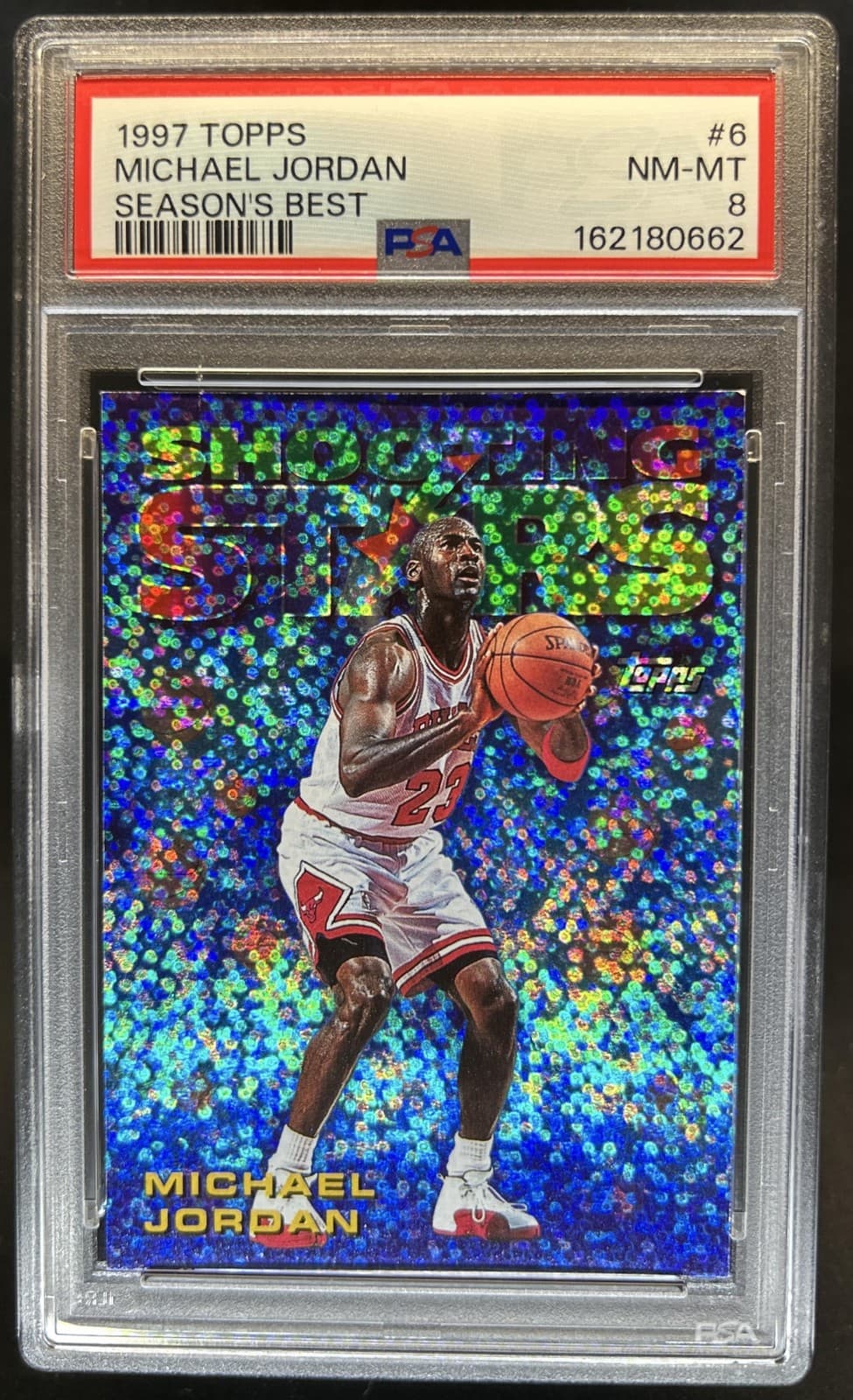 1997-98 Topps Michael Jordan Season's Best #6 Bulls PSA 8
