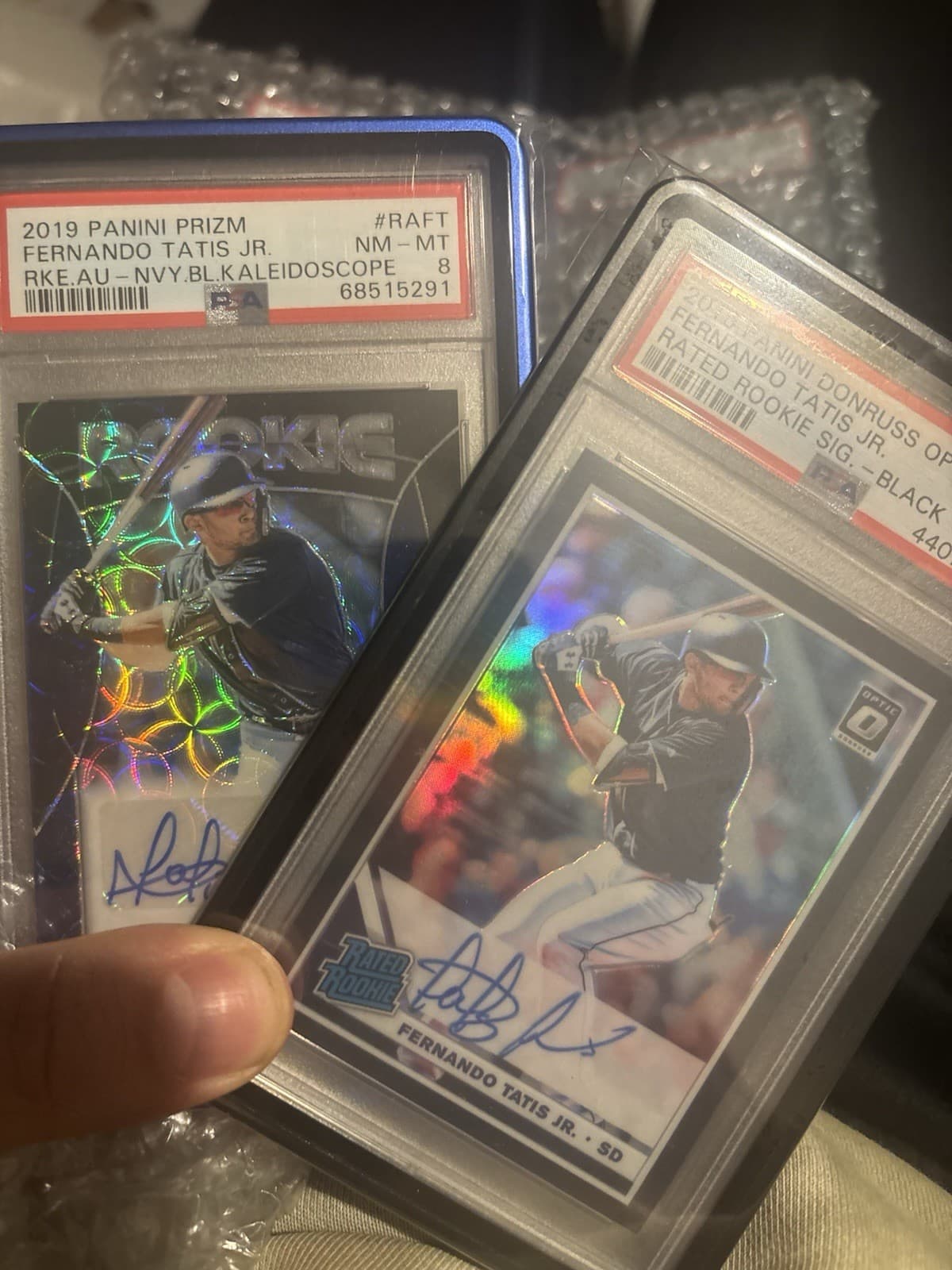 2019 Prizm Fernando Tatis Jr. Blue Navy Kaleidoscope Rookie Auto  /35 PSA | / 10