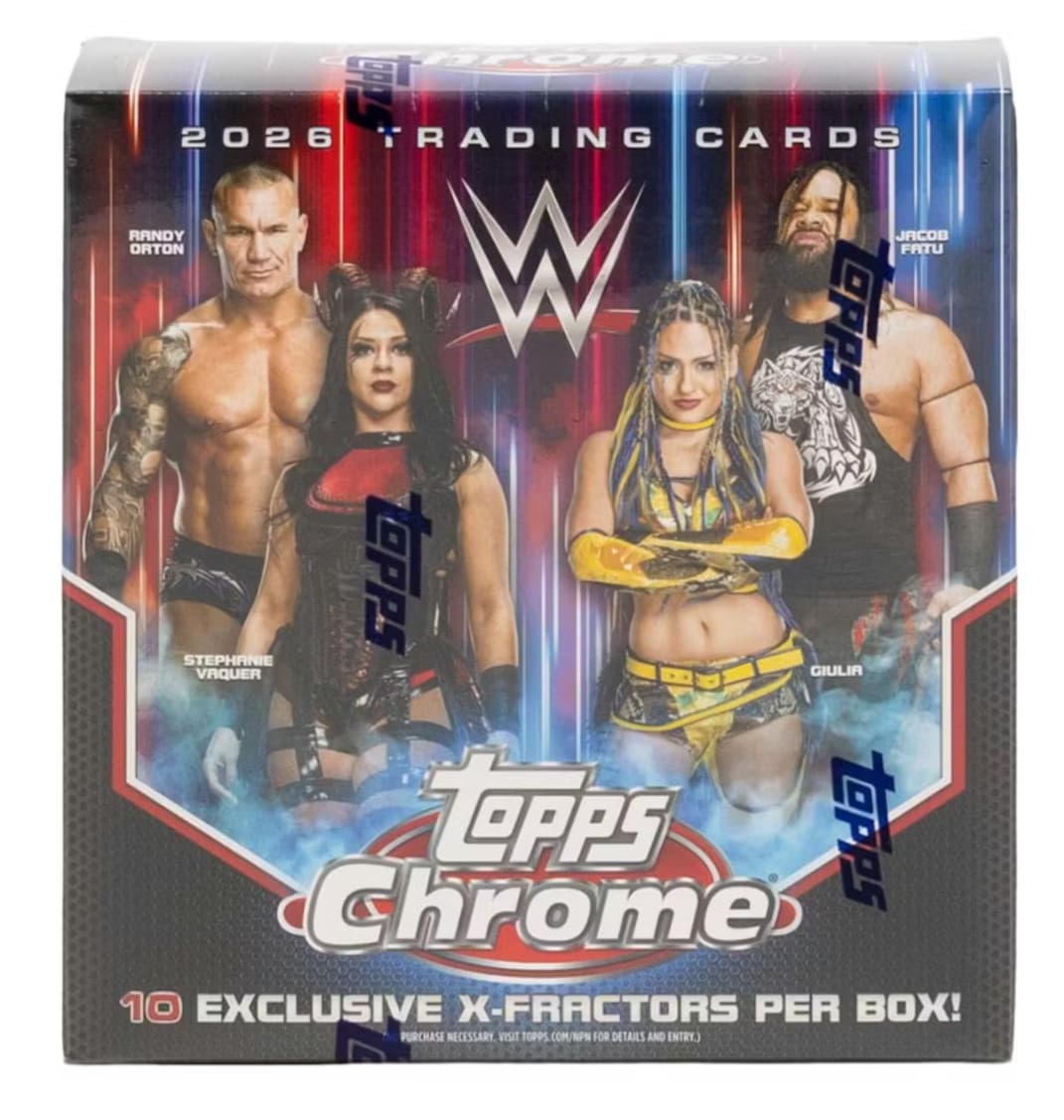 2026 Topps Chrome WWE Wrestling Mega Box Factory Sealed Box