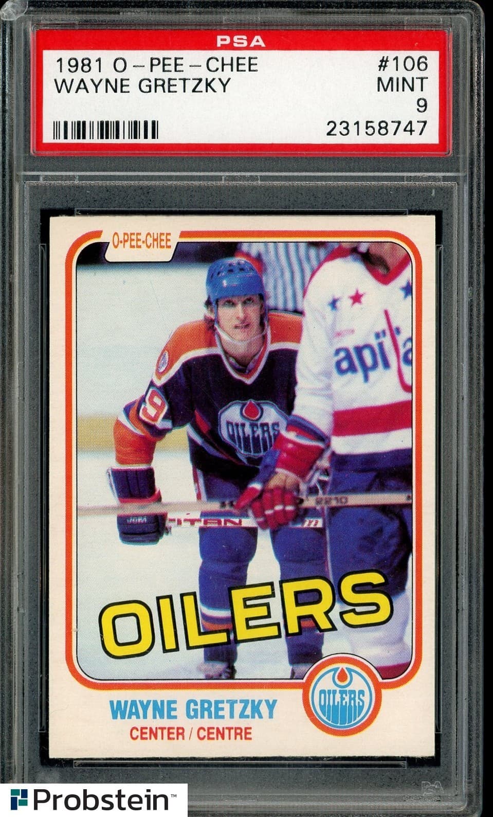 1981 O-PEE-CHEE OPC Hockey #106 Wayne Gretzky Oilers HOF PSA 9 MINT