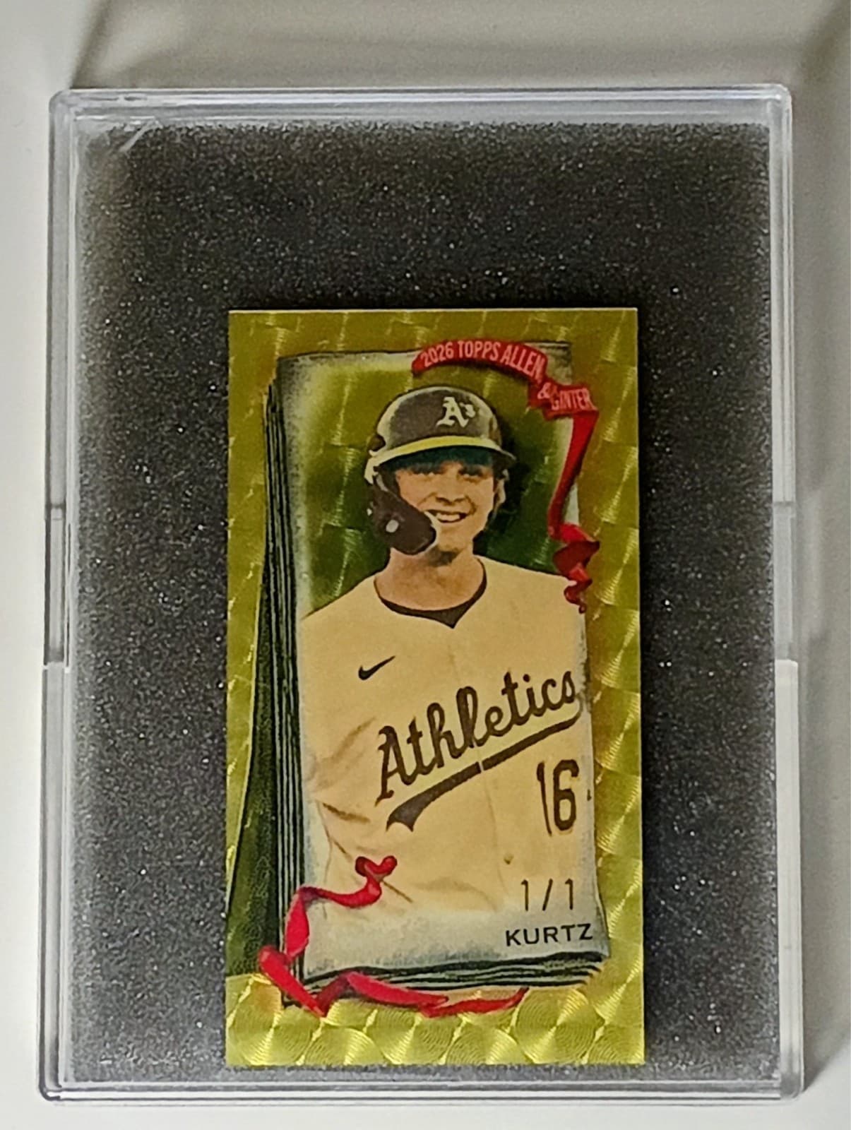 2026 topps allen ginter nick kurtz 1/1 superfractor 