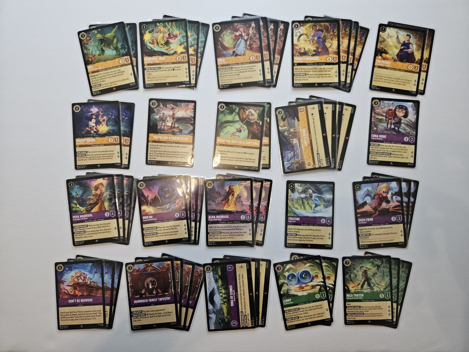 131 Disney Lorcana Rares And Super Rares From The Wilds Unknown Set