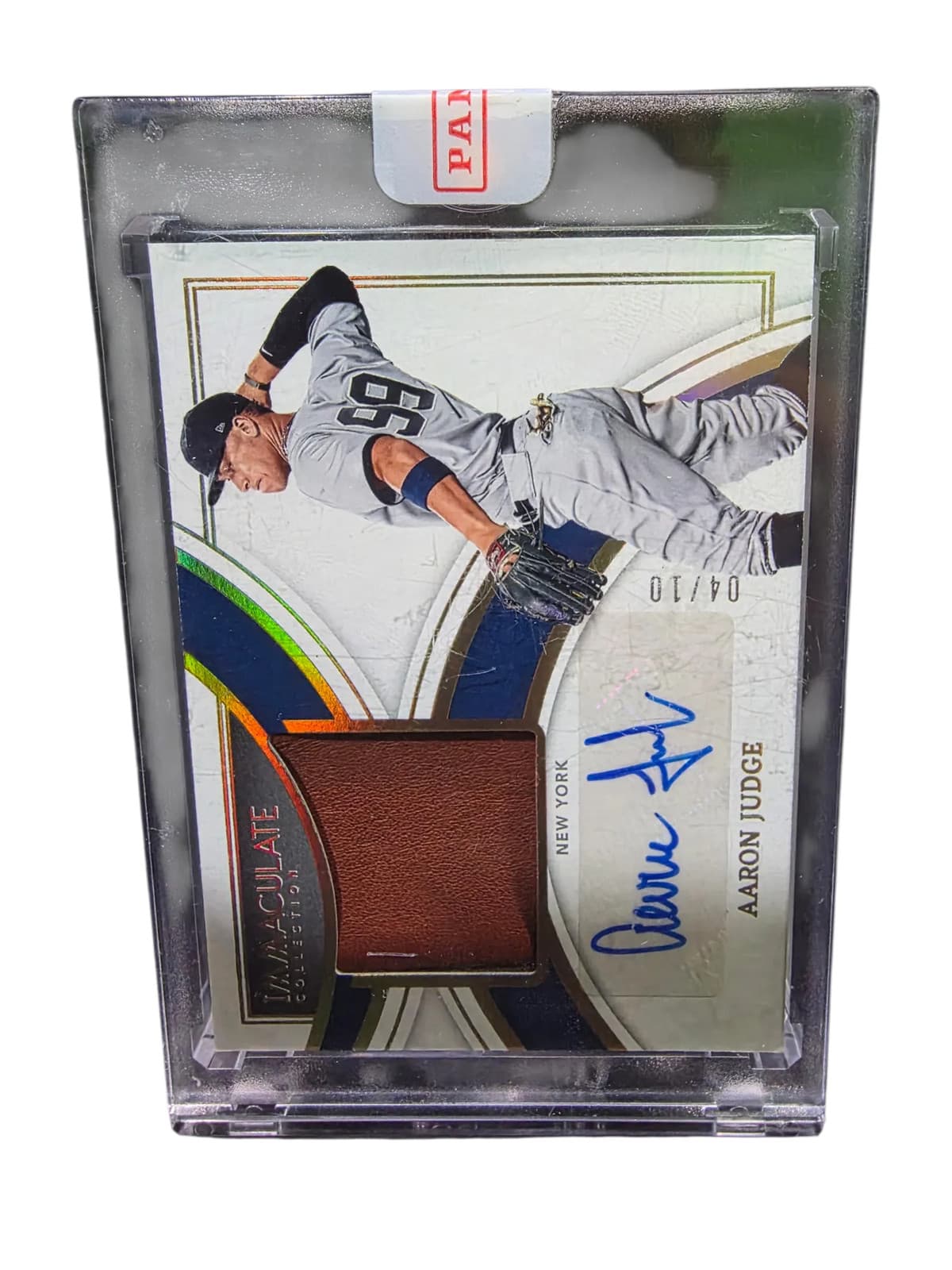 2022 Panini Immaculate Collection Aaron Judge Autograph 04/10 Patch