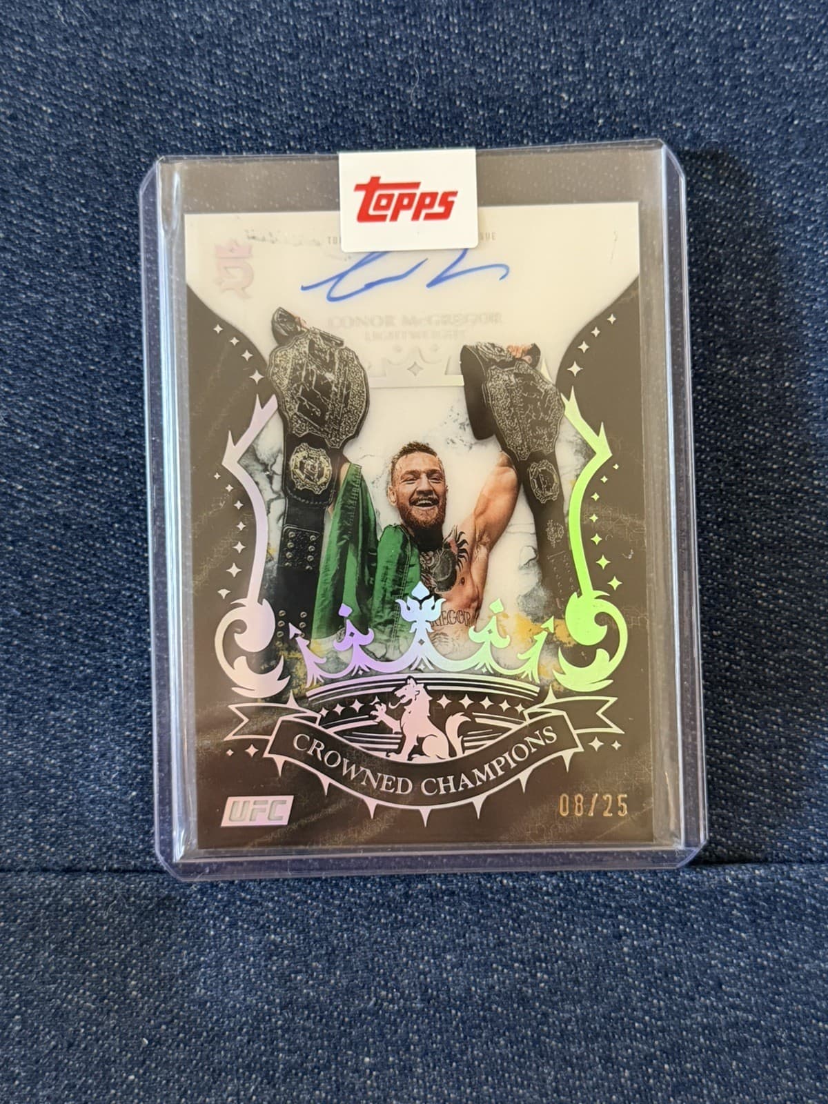 2025 Topps UFC Royalty - Conor McGregor Crowned Champions Auto #/25 *2-Day Ship*