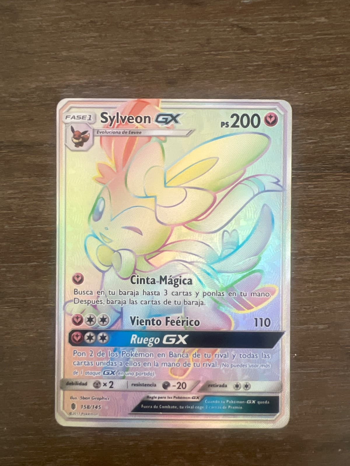 Sylveon GX Pokemon Card 2017 Pokemon 5ban Graphics