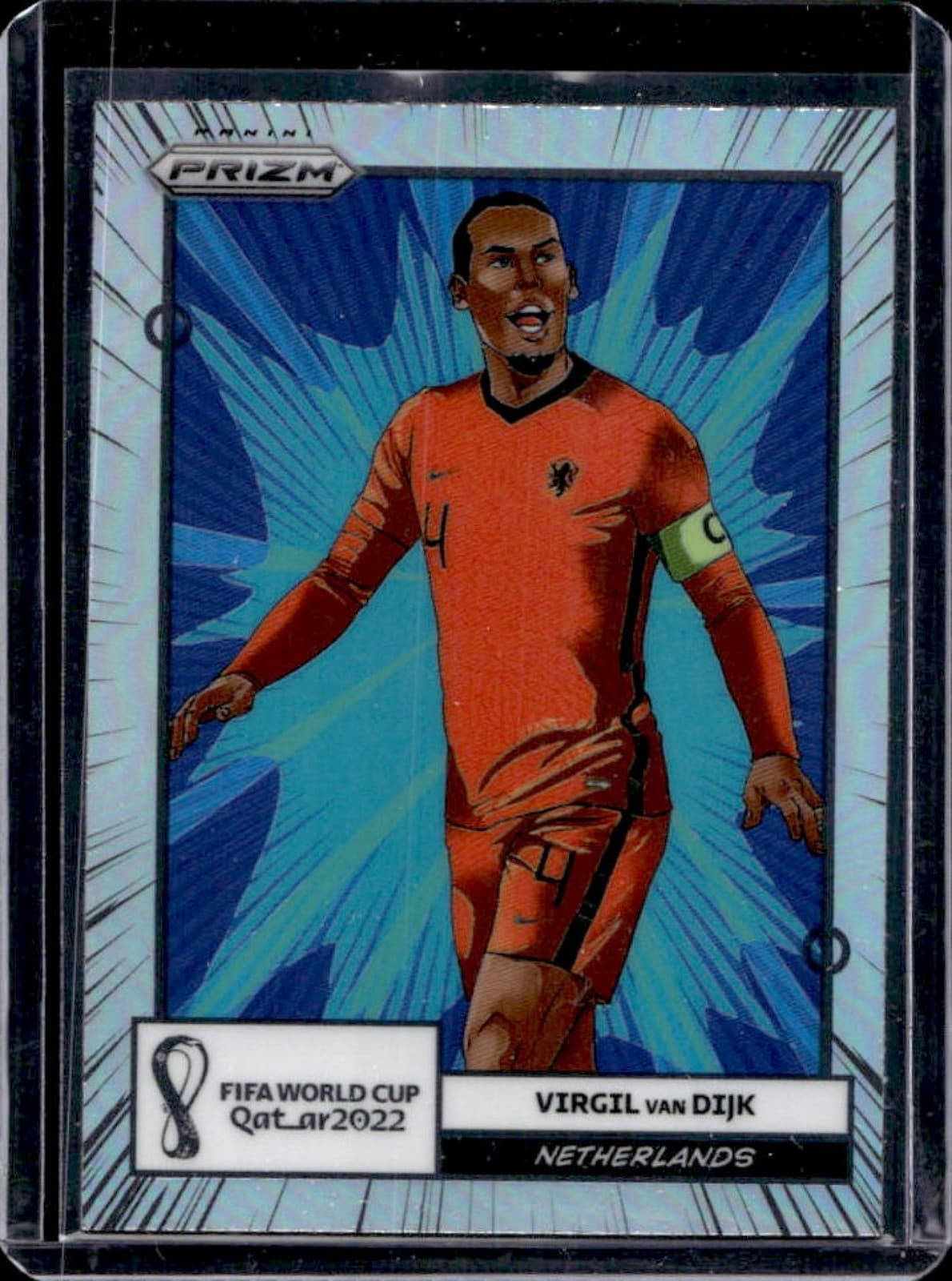 2022-23 Panini Prizm World Cup Virgil van Dijk Manga #14 Netherlands