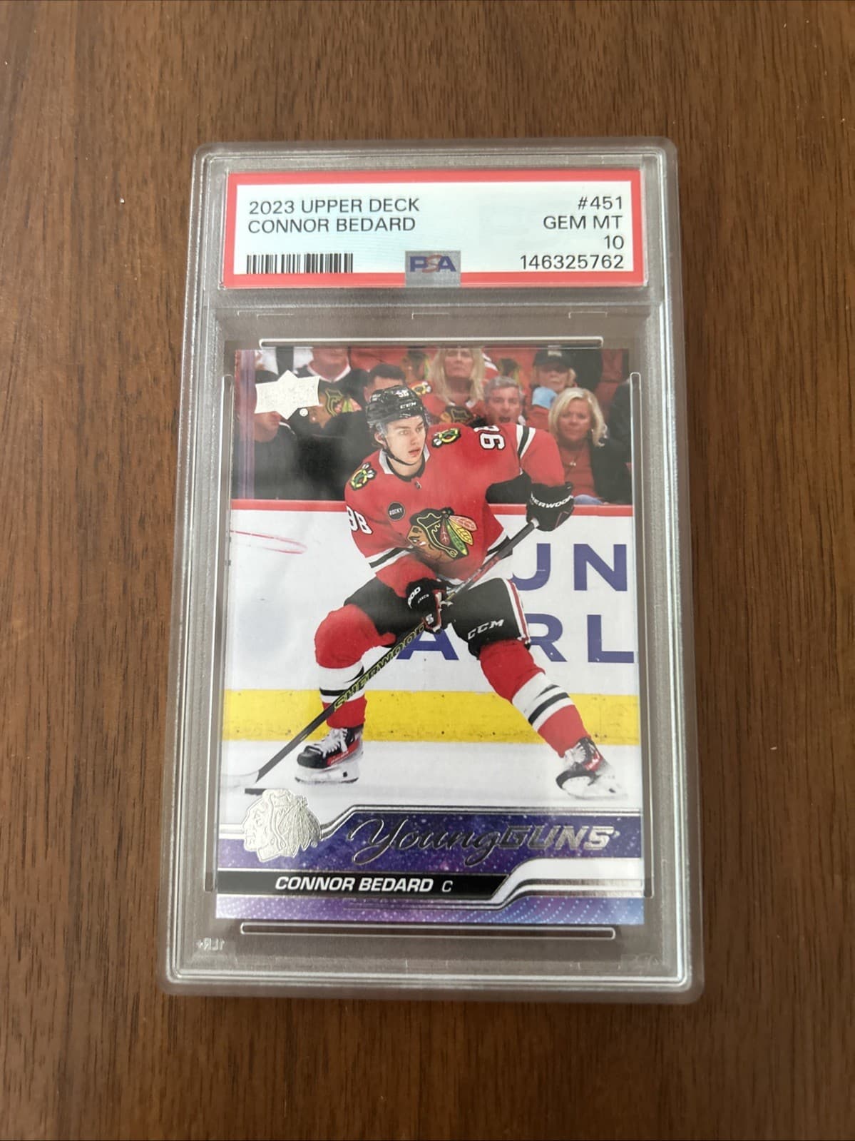 2023-24 Upper Deck Series 2 - Young Guns Connor Bedard #451 (RC) PSA 10