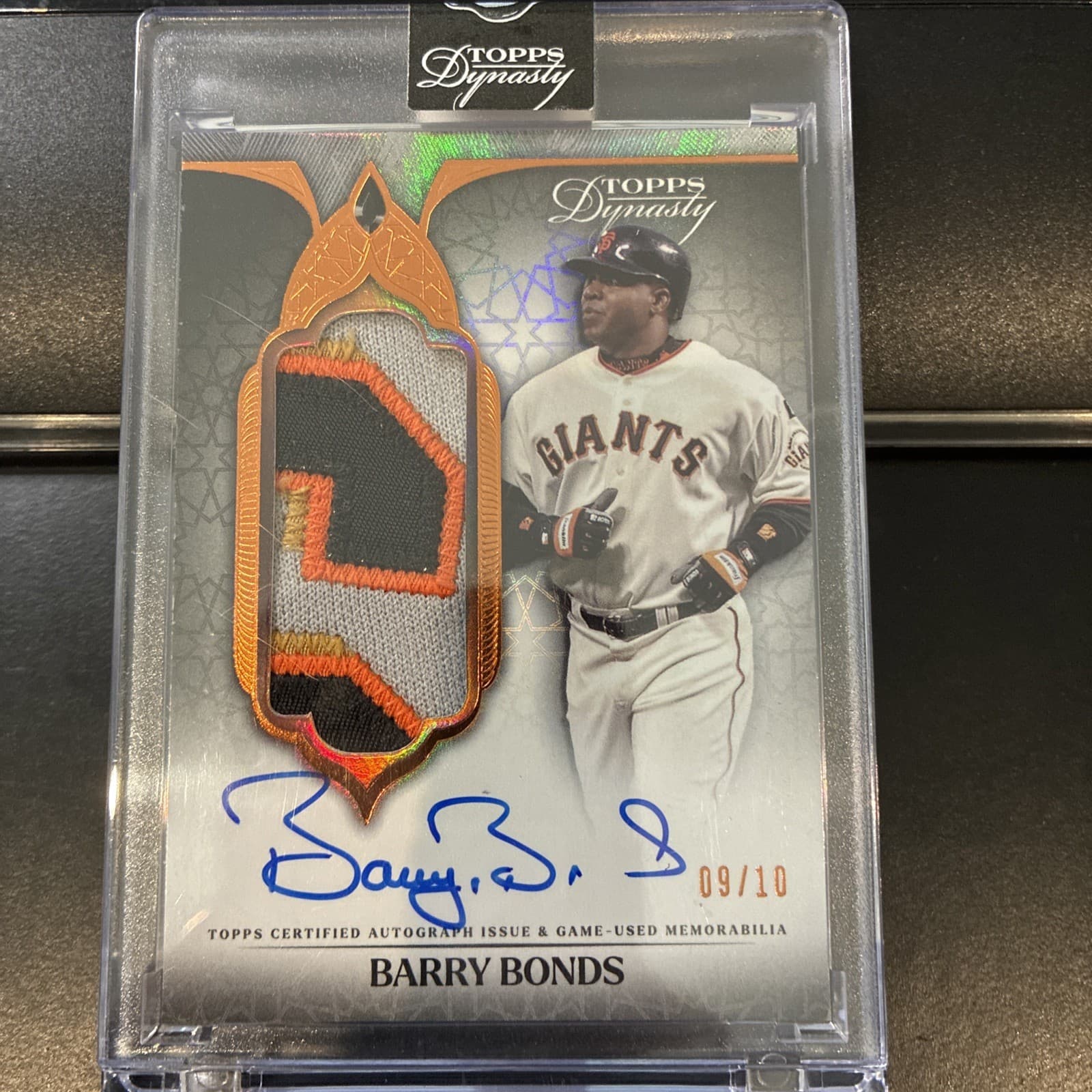 2025 Topps Dynasty Vertical Barry Bonds 3 Color “S” Patch Auto 9/10 - Very Rare!