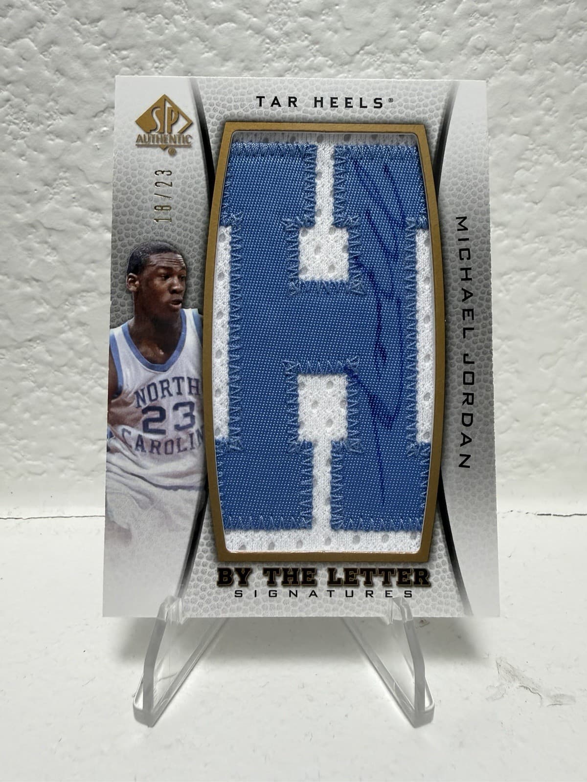 2012-13 SP Authentic - By the Letter Patch Autograph Michael Jordan AUTO /23