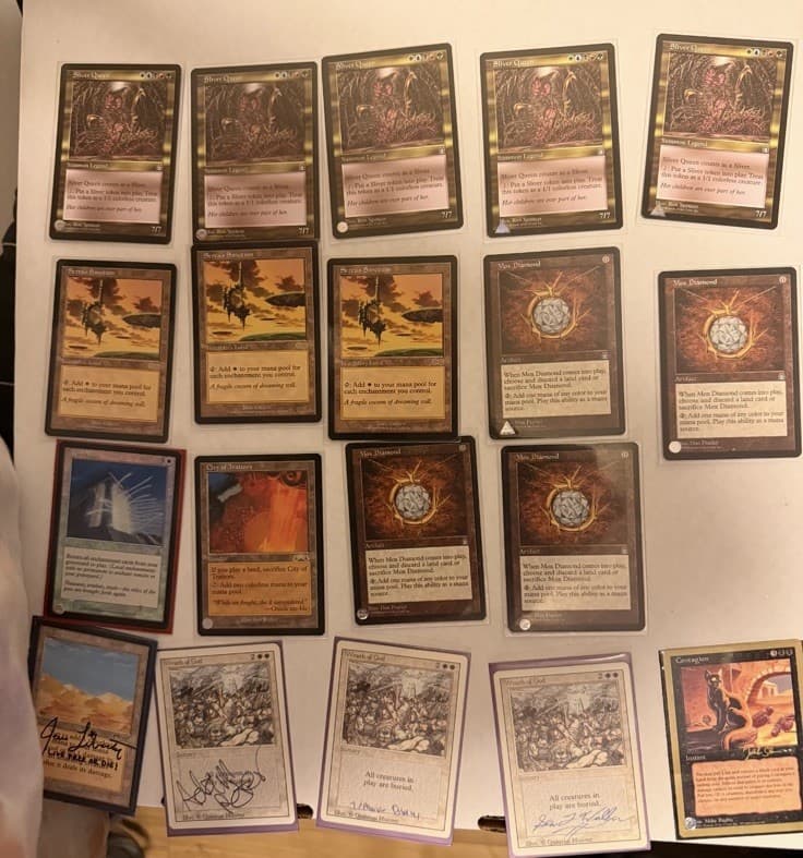 19 Total Magic The Gathering mtg card Lot 8 Cards +++ 11 Duplicates 5 Are Signed