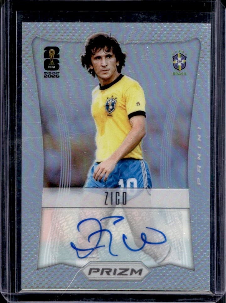 2026 Panini Prizm World Cup Zico 2012 Throwback Signatures Silver Auto #/75