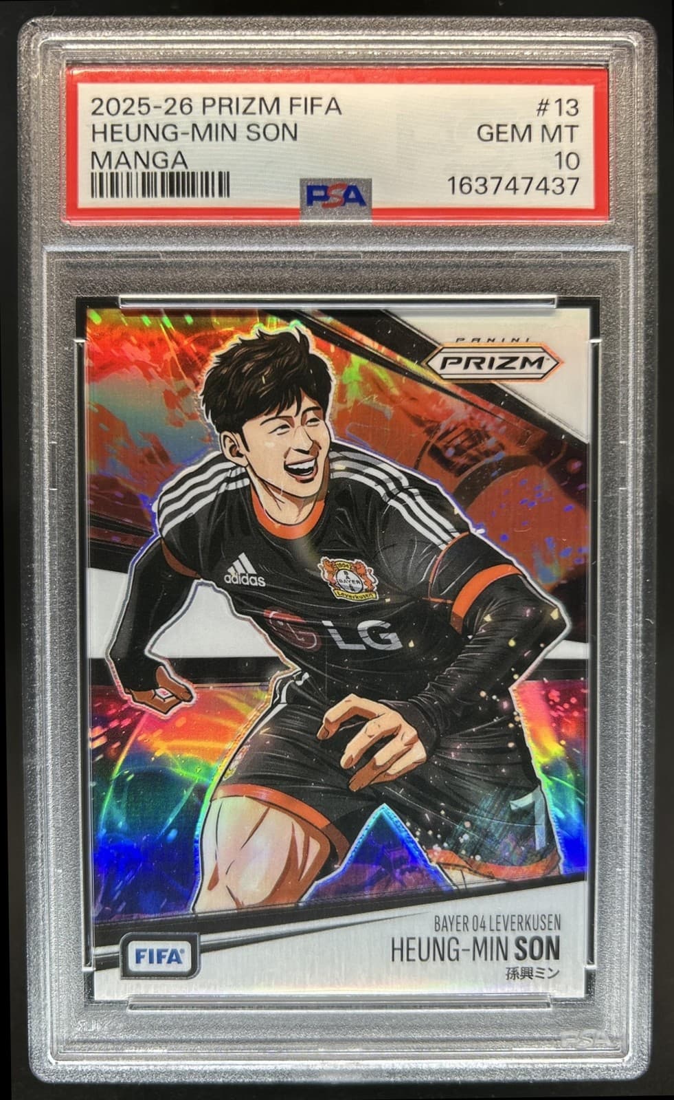 2025-26 Panini Prizm FIFA Heung-Min Son Manga SSP #13 Leverkusen PSA 10 GEM MINT