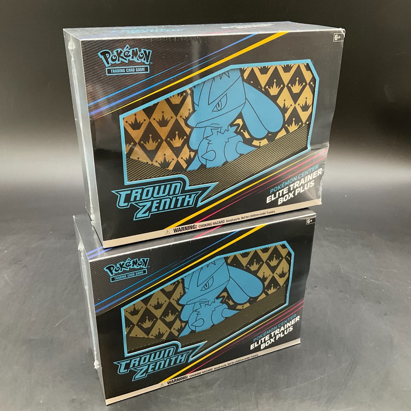 Lot of (2) Pokemon Center SWSH Crown Zenith Elite Trainer Boxes SEALED PC ETB