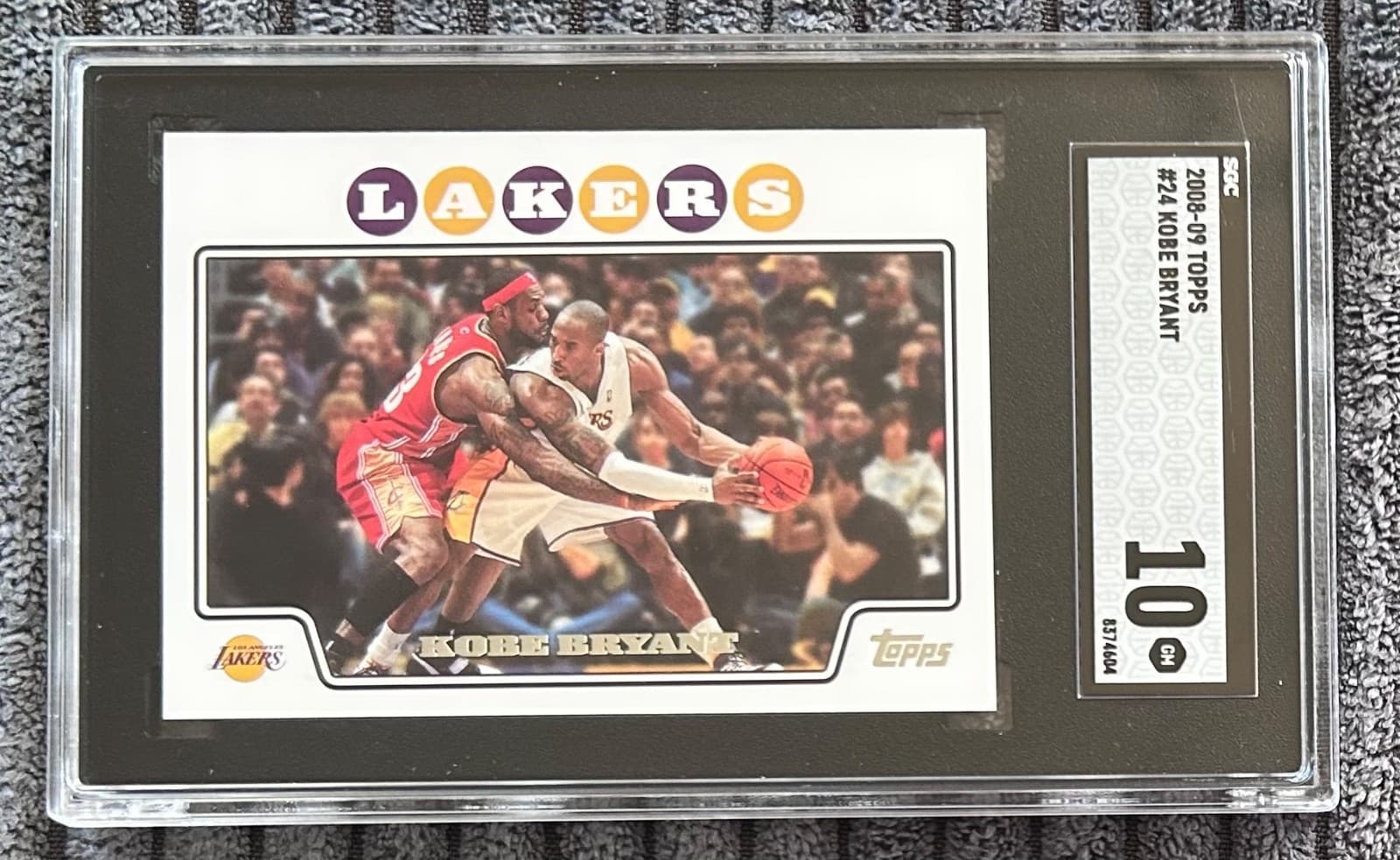 2008 Topps Kobe Bryant with Lebron James #24 SGC 10