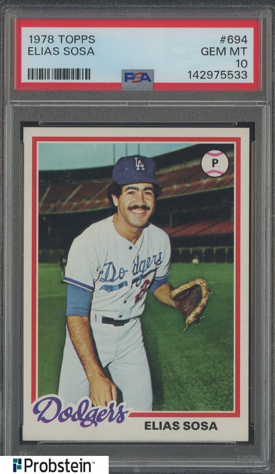 1978 Topps #694 Elias Sosa Los Angeles Dodgers PSA 10 GEM MINT