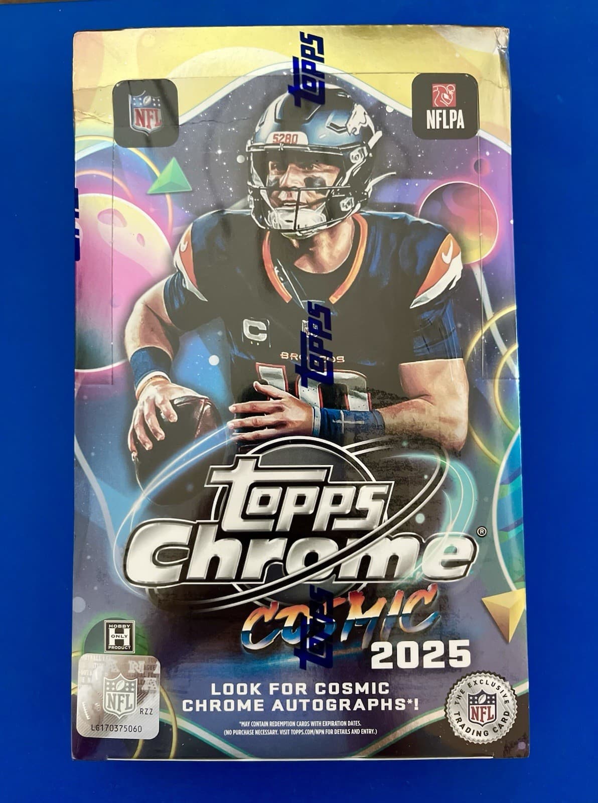 2025 Topps Chrome Cosmic Football Hobby Box - Factory Sealed - Product In Hand!