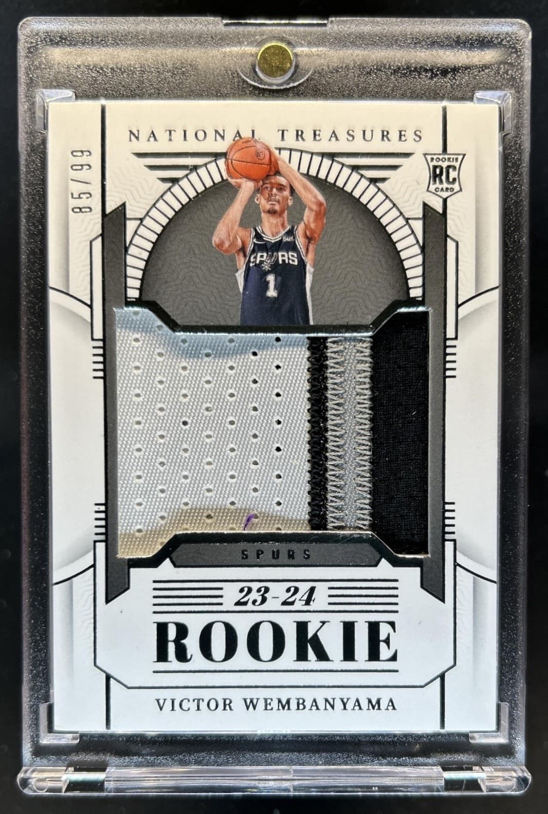 2023-24 Panini National Treasures Victor Wembanyama Rookie Patches RC #/99 Spurs