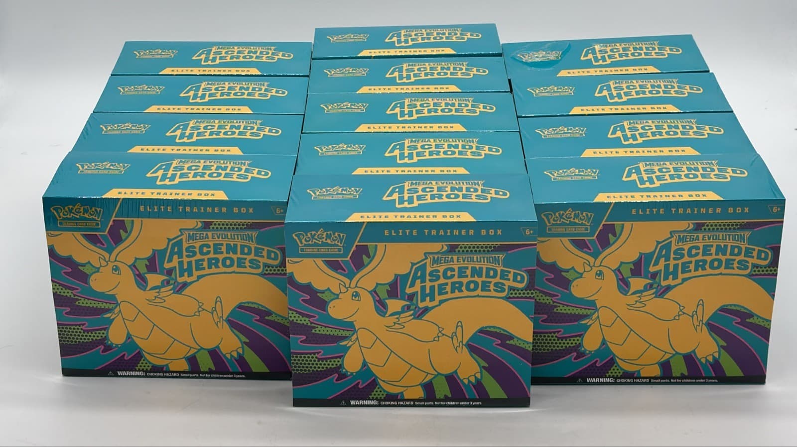 Lot of (13) Pokemon TCG Ascended Heroes Elite Trainer Boxes SEALED ETB