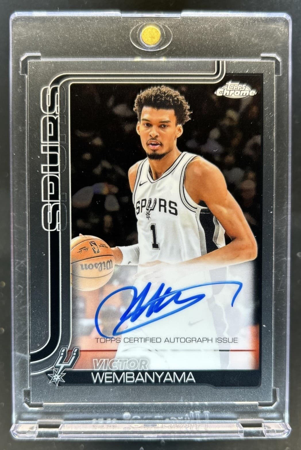 2025-26 Topps Chrome Victor Wembanyama Auto Autograph #TCA-VW Spurs