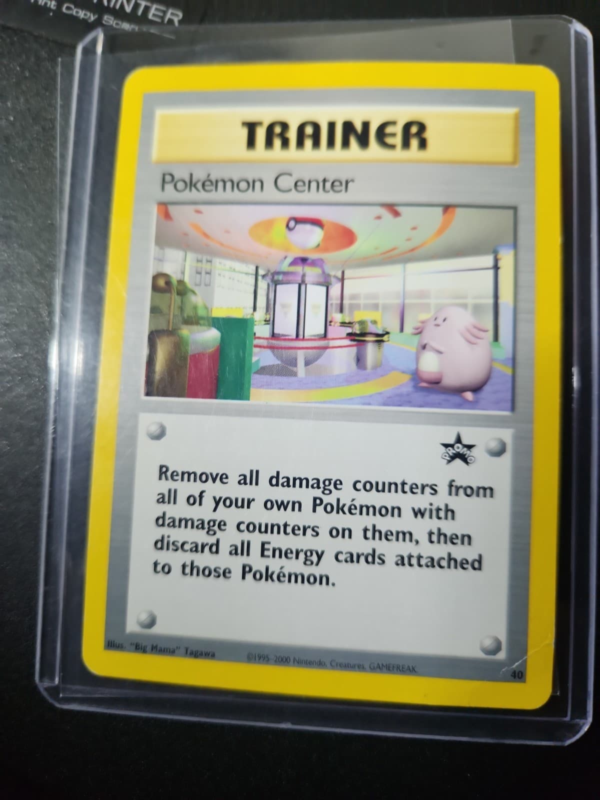 Nintendo Wotc Promo Pokemon Center Trainer Card #40 English 2000 Pokemon DMG TCG