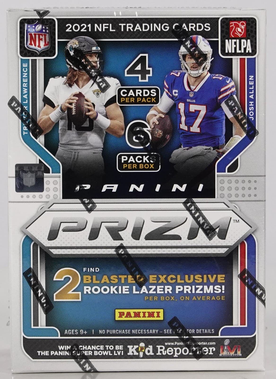 2021 PANINI PRIZM FOOTBALL 6-PACK BLASTER BOX (LAZER PRIZMS!)