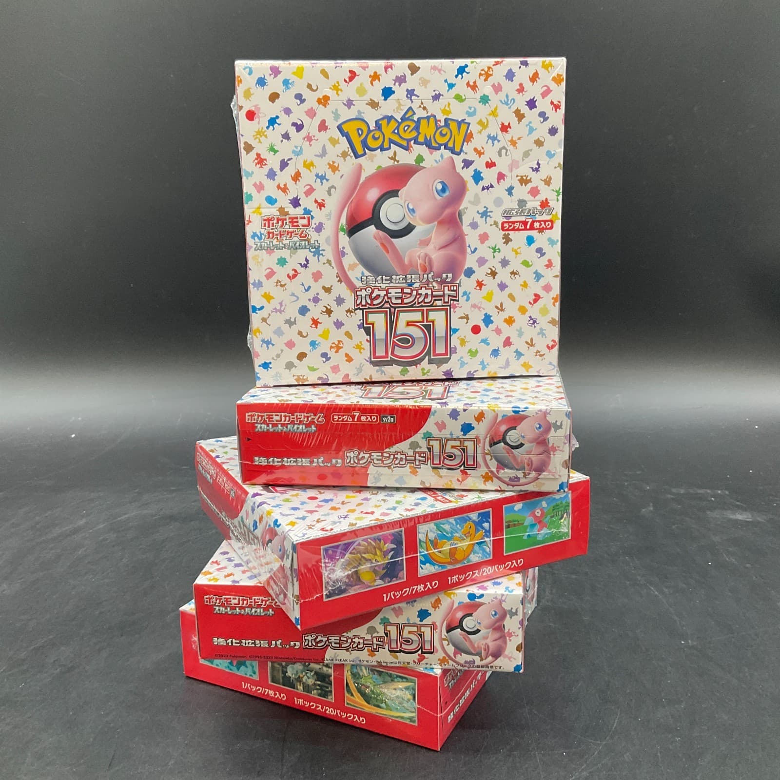 Lot of (5) Pokemon TCG Japanese 151 Booster Boxes SEALED SV2a