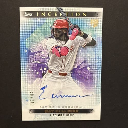 2024 Topps Inception Baseball Elly De La Cruz RC On Card Auto SSP 22/44 BRES-ED