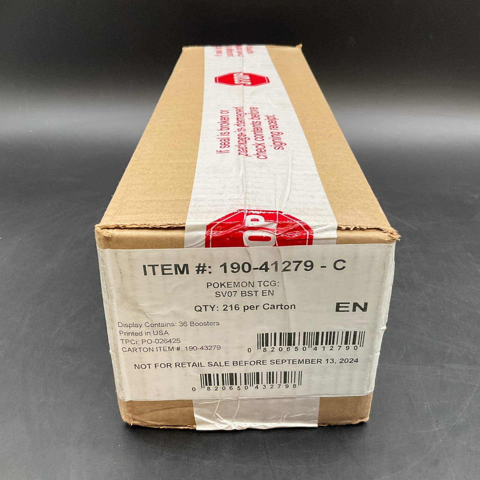 Pokemon TCG Scarlet & Violet Stellar Crown Booster 6-Box Case SEALED SV07