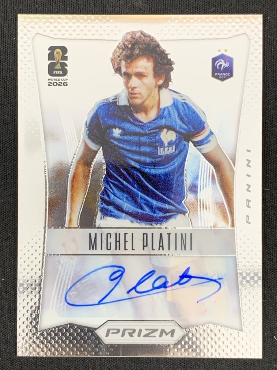 Michel Platini 2026 Panini Prizm FIFA World Cup 2012 Throwback Auto #12-MP -bw1